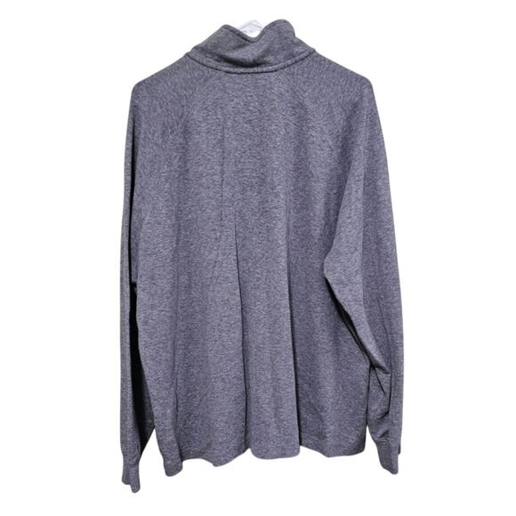 L.L.Bean 1/4 Zip Gray Mock Neck Pullover Minimalist Neutral Men's Size XXL - Picture 2 of 5